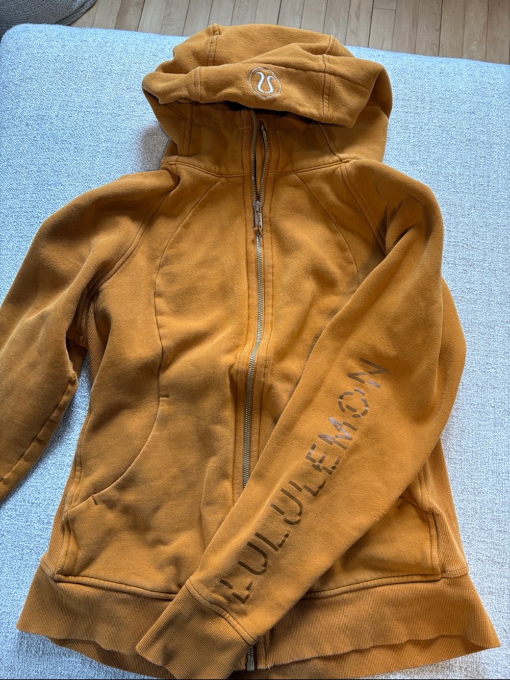 lululemon athletica Women's Hooded Zip Jacket in Mustard